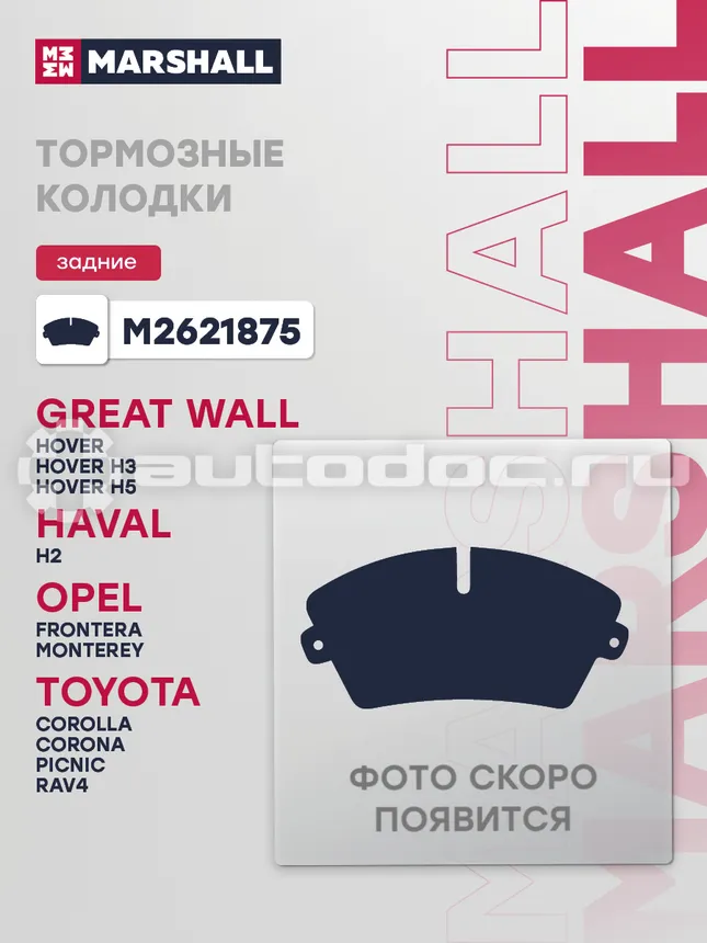 Колодки тормозные