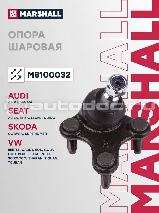 Опора шаровая правая
