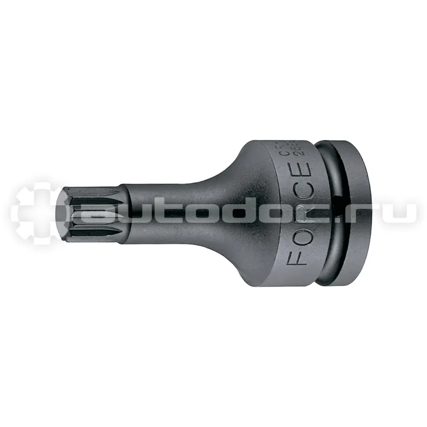FORCE Головка бита DR.3/4" цельная ударная L=90мм под 12-ти лучевой шлиц Spline M18