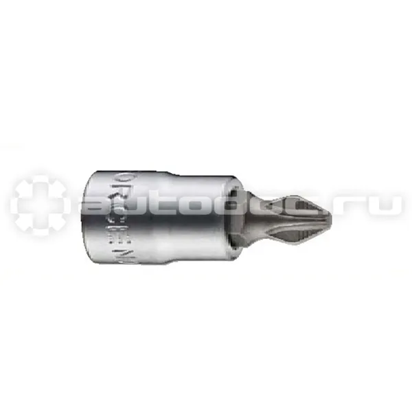 FORCE Головка DR.1/4", L=32мм c битой под крестовой шлиц Phillips РН.0