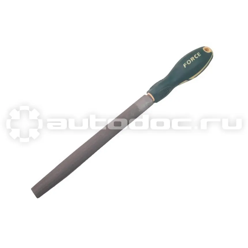 FORCE Напильник полукруглый с резинопластиковой ручкой