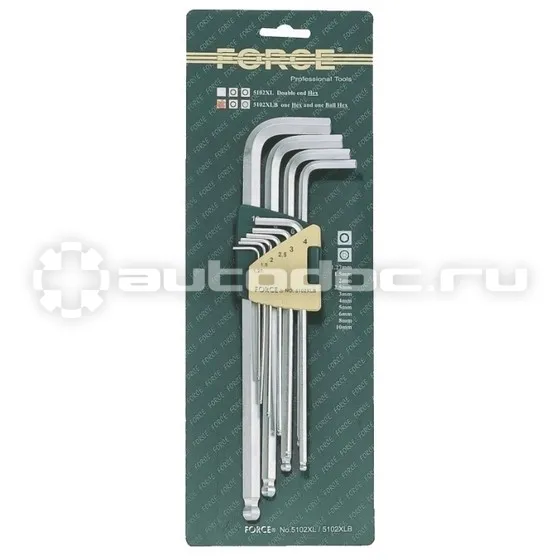 FORCE 5102XLB Ключи, набор