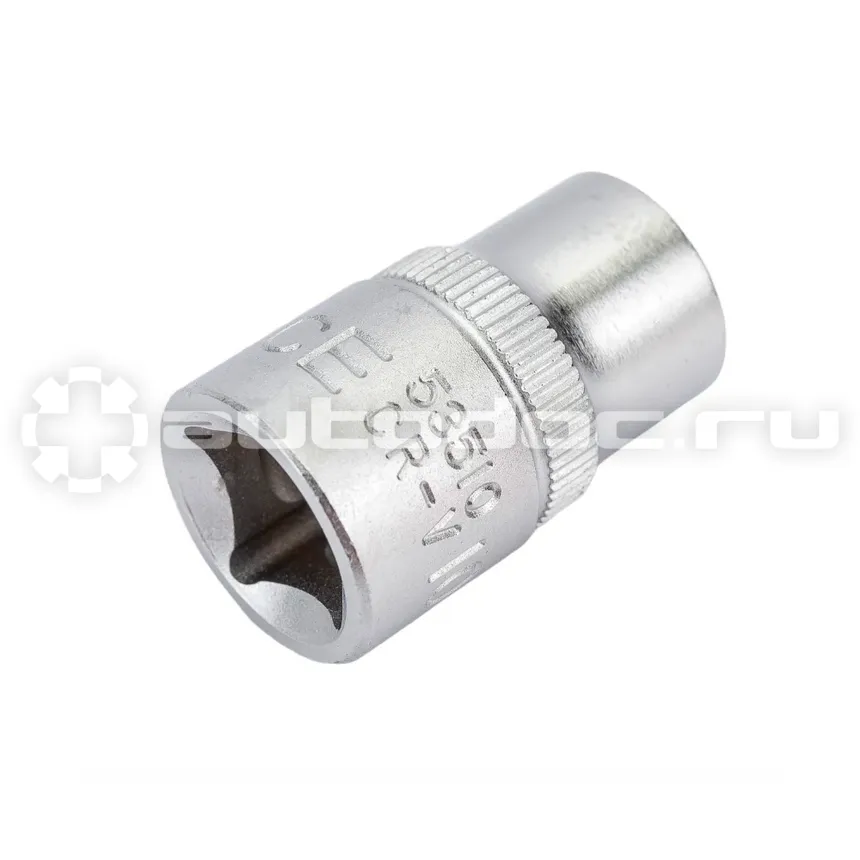 FORCE Головка DR.3/8"торцевая (CrV), 6-ти гранная: 10мм, короткая