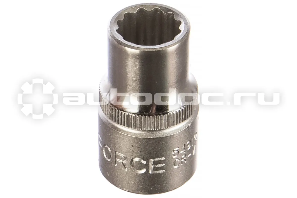 FORCE Головка 12мм 12-гранная 1 | 2DR короткая