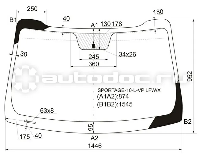 Стекло лобовое