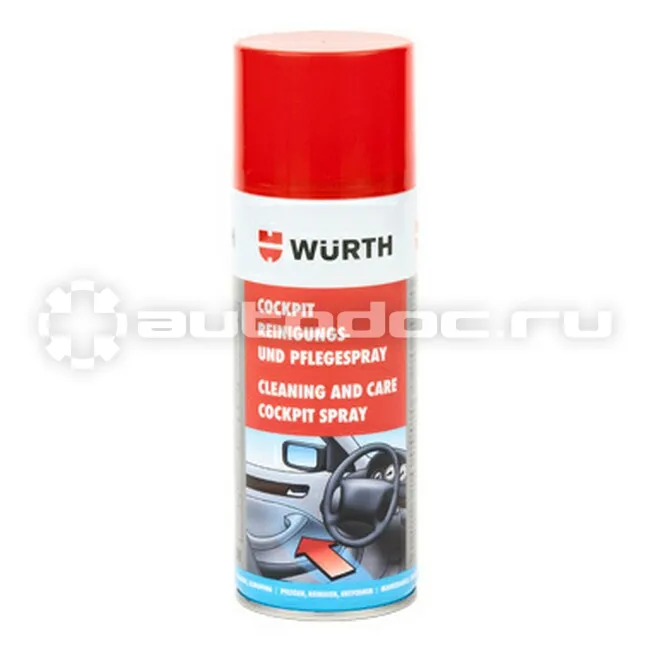 WURTH CLEANING AND CARE COCKPIT SPRAY Полироль-очиститель пластика