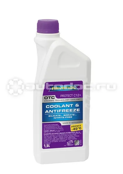 RAVENOL OTC ORGANIC TECHNOLOGY COOLANT PREMIX -40°C