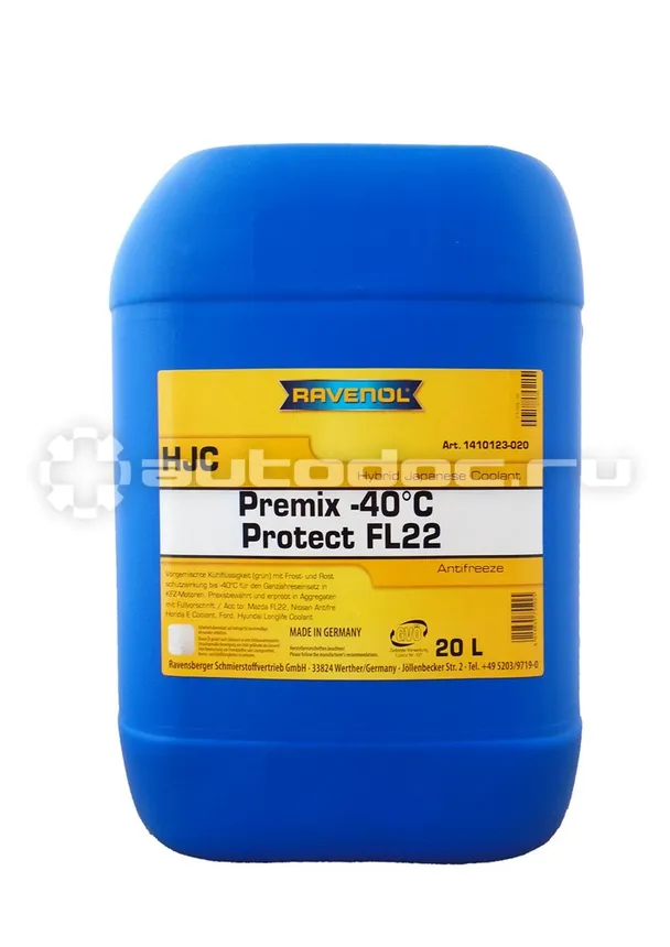 RAVENOL HJC HYBRID JAPANESE COOLANT PREMIX -40°C