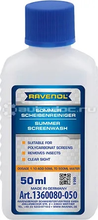 RAVENOL SOMMER-SCHEIBENREINIGER 1:10