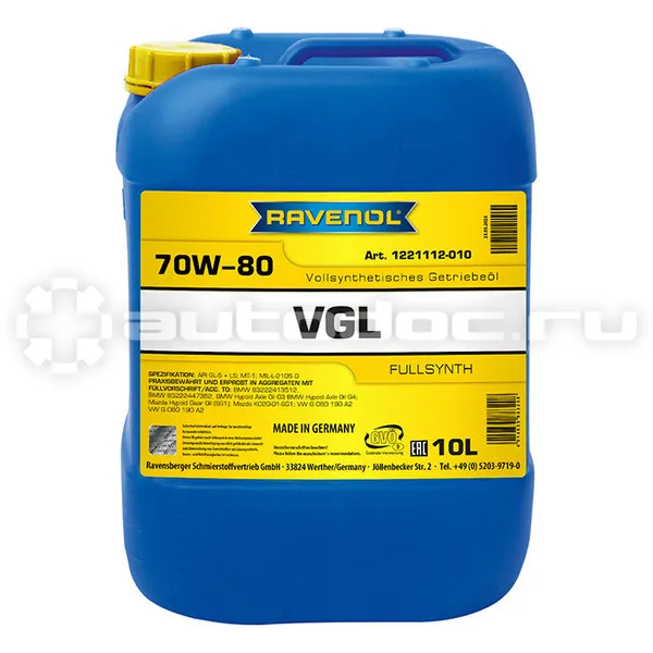 RAVENOL VGL SAE 70W-80