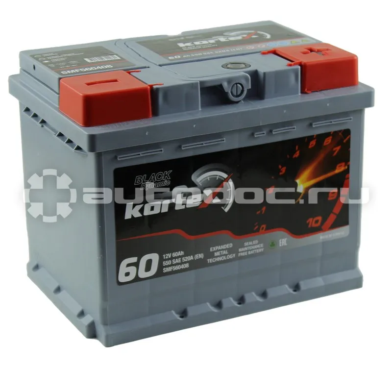 KORTEX Аккумуляторная батарея KORTEX BLACK Dynamic 6СТ 60 обр. 242х175х190