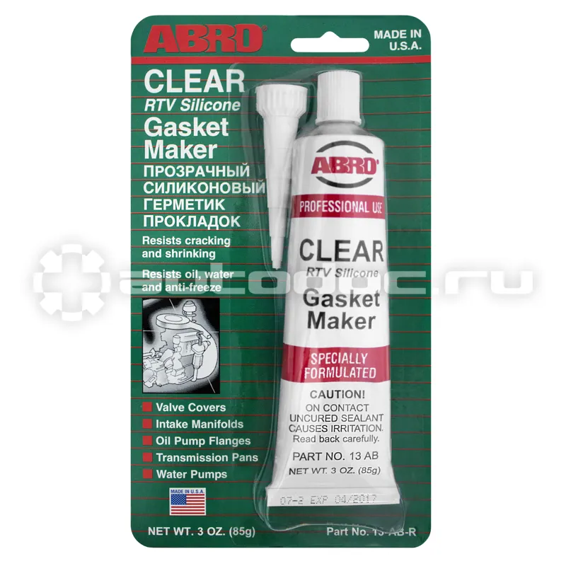 ABRO CLEAR GASKET MAKER Герметик прокладочный