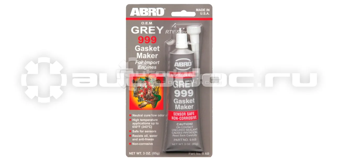 ABRO 999 GREY GASKET MAKER Герметик прокладок RTV 999