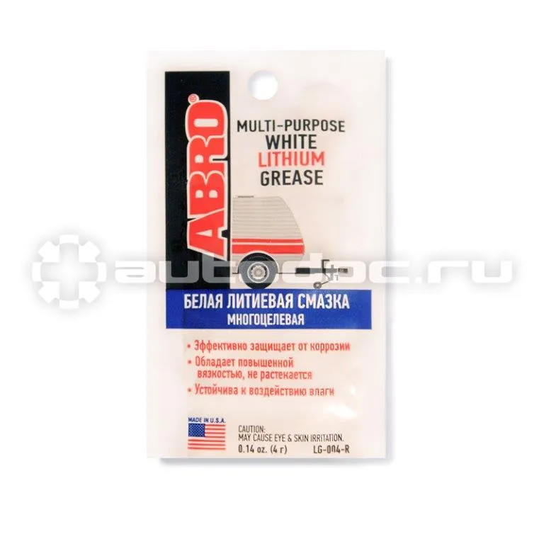 ABRO WHITE LITHIUM GREASE Смазка литиевая многоцелевая белая
