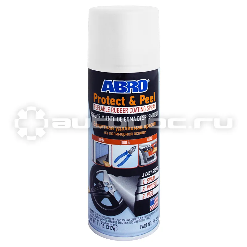 ABRO Protect & Peel Краска защитная удаляемая  (белая)