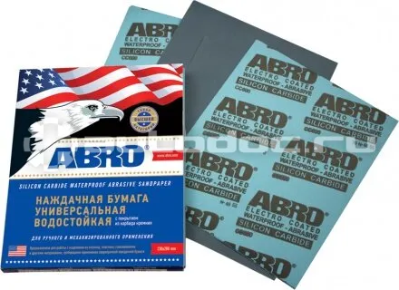 ABRO Бумага наждачная универсальная водостойкая