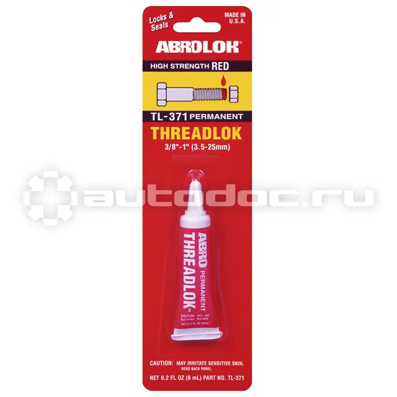 ABRO THREADLOK Фиксатор резьбы красный (неудаляемый)