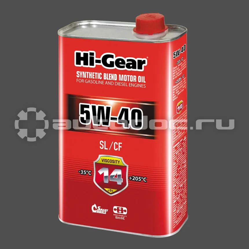 HI-GEAR MOTOR OIL SAE 5W-40 API SL | CF (metal)