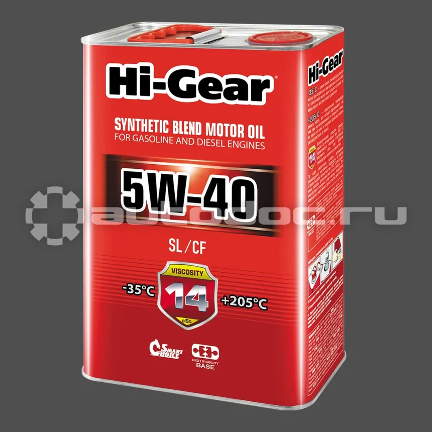 HI-GEAR MOTOR OIL SAE 5W-40 API SL | CF (metal)