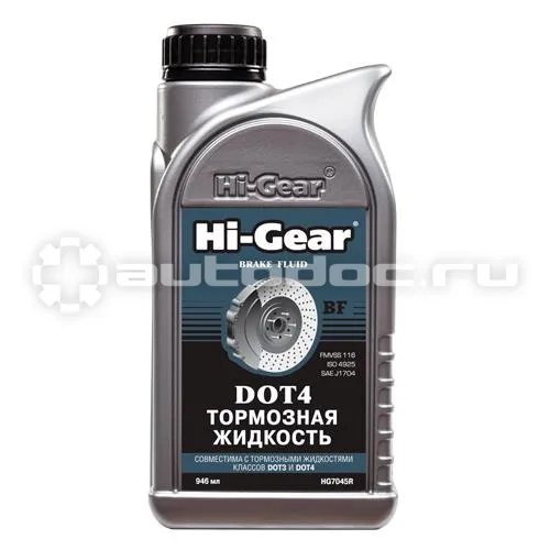 HI-GEAR Тормозная жидкость DOT 4