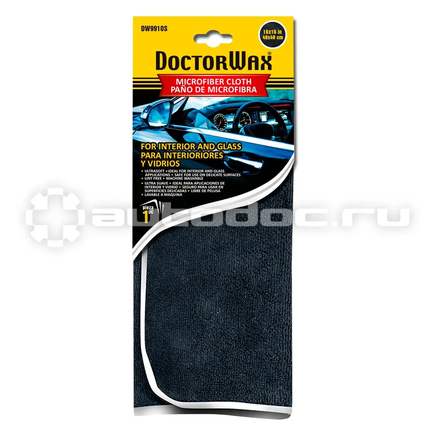 DOCTOR WAX Микрофибра для стекол и интерьера