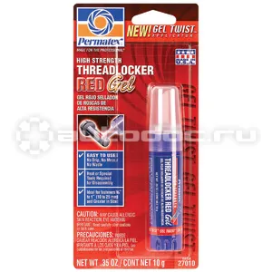 PERMATEX High Strength Threadlocker Red Gel Гелевый клей для резьбы