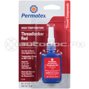 PERMATEX High Temperature Threadlocker RED Клей для резьбы высокотемпературный