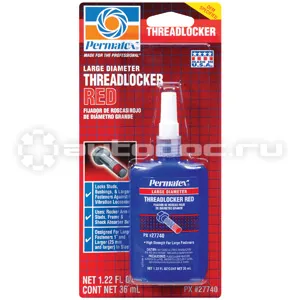 PERMATEX Large Diameter Threadlocker RED Клей для резьбы