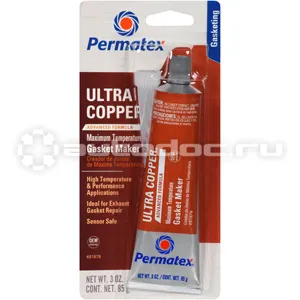 PERMATEX Ultra Copper Maximum Temperature RTV Silicone Gasket Maker Герметик прокладка высокотемпературный