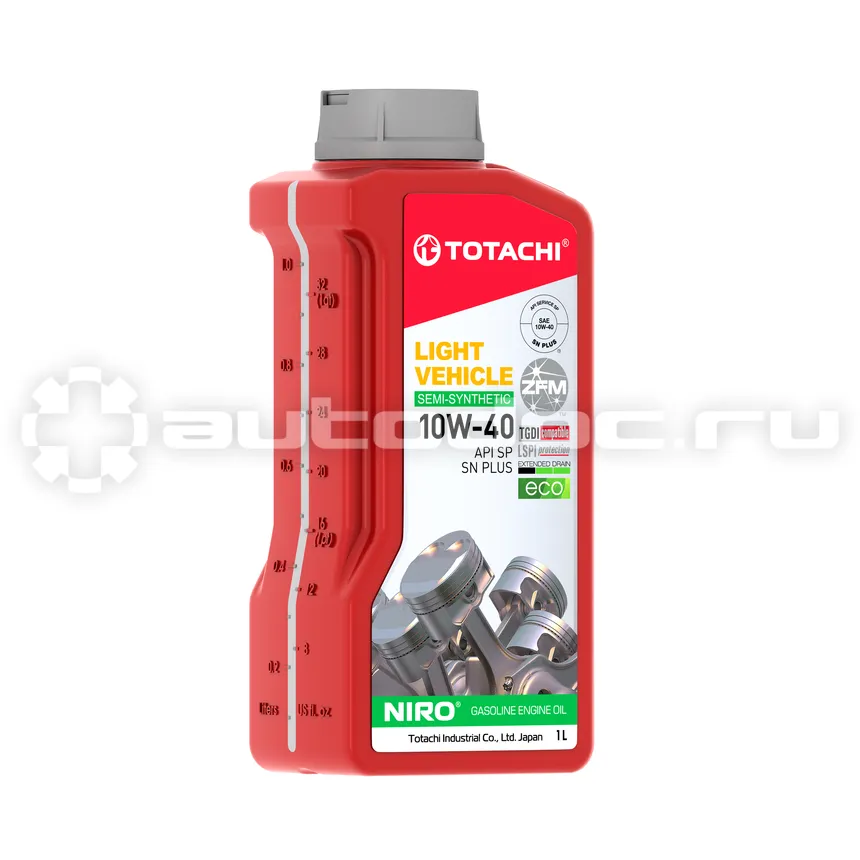 TOTACHI NIRO LV Semi-Synthetic 10W-40 SP, SN PLUS