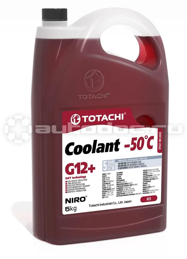 TOTACHI NIRO COOLANT RED G12+ -50°C