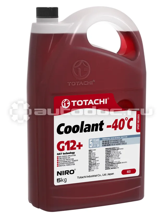 TOTACHI NIRO COOLANT RED -40 G12+