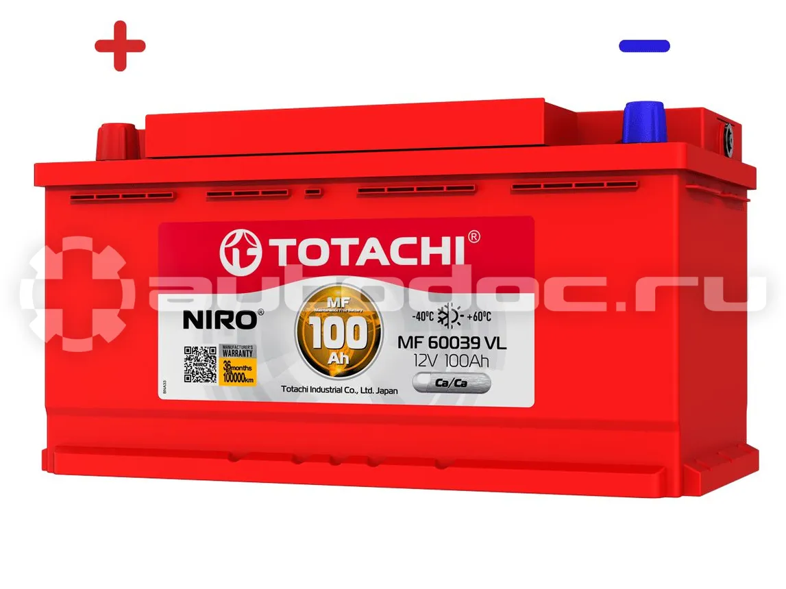 TOTACHI Аккумулятор NIRO MF 60039 VL
