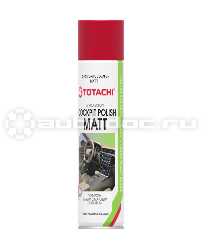 TOTACHI Полироль-очиститель COCKPIT POLISH MATT (Green Apple)