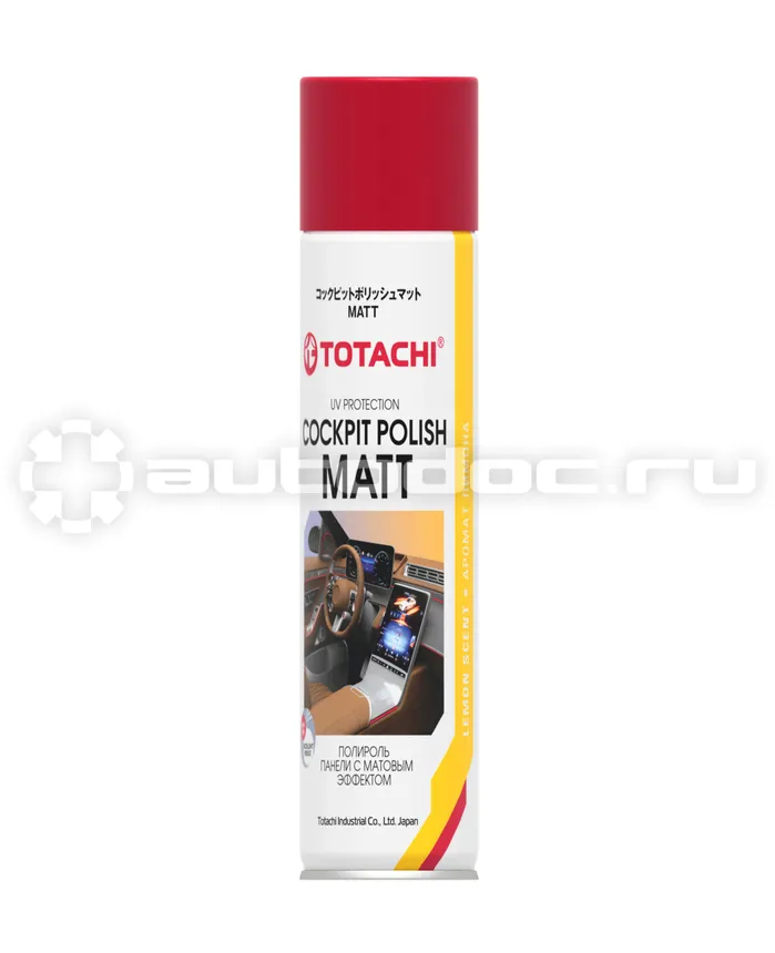 TOTACHI Полироль-очиститель COCKPIT POLISH MATT (Lemon)