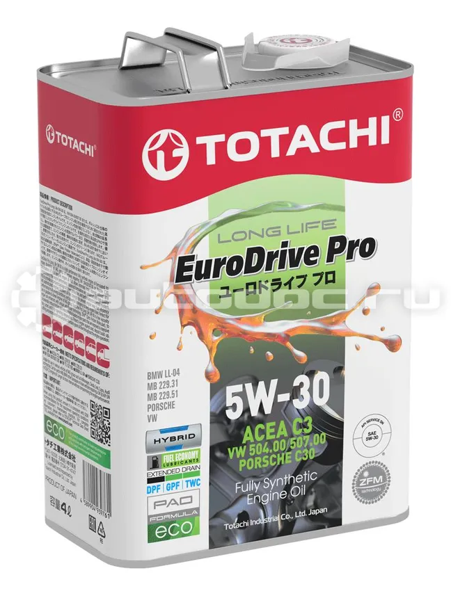 TOTACHI EURODRIVE PRO LL Fully Synthetic 5W-30 API SN, ACEA C3