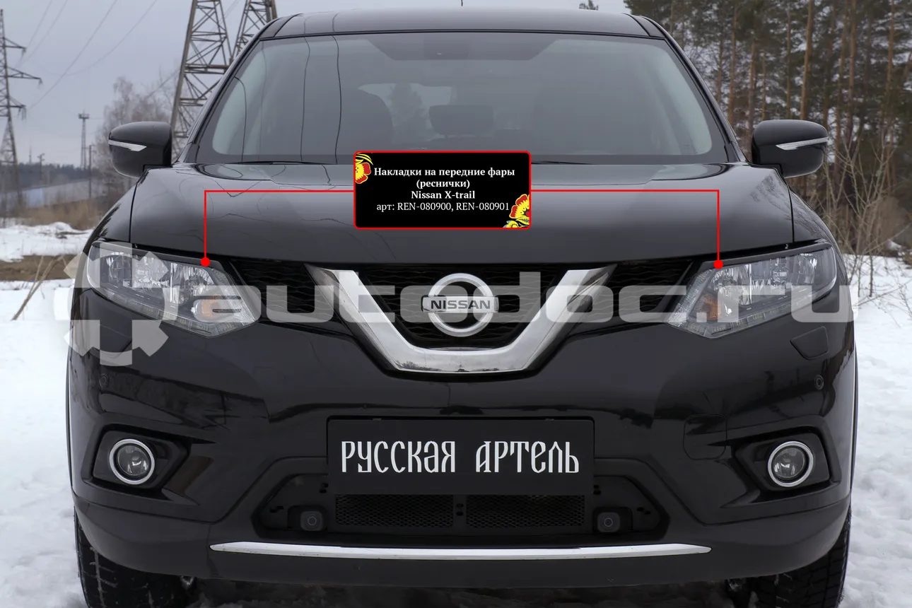Накладки на передние фары