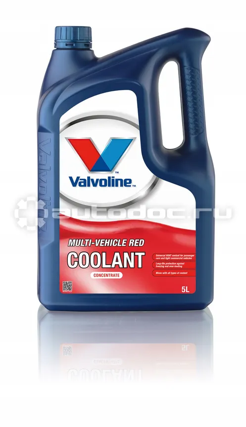 VALVOLINE MULTI-VEHICLE RED COOLANT CONC -37°С