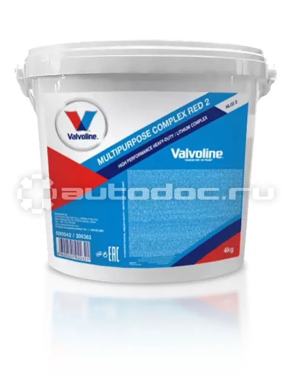 VALVOLINE MULTIPURPOSE COMPLEX RED 2 Смазка литиевая