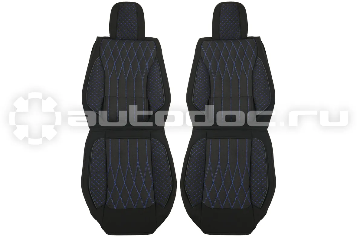 SEINTEX Накидки велюр Comfort Plus синяя строчка