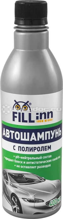 FILLINN WASH & WAX Автошампунь с полиролью