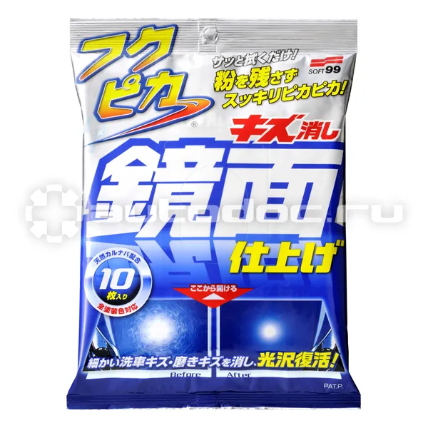 SOFT99 Fukupika Mirror Finish Полирующие салфетки для маскировки царапин на кузове автомобиля