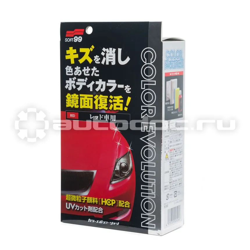 SOFT99 COLOR EVOLUTION Цветовосстанавливающий полироль для кузова автомобиля, для красных