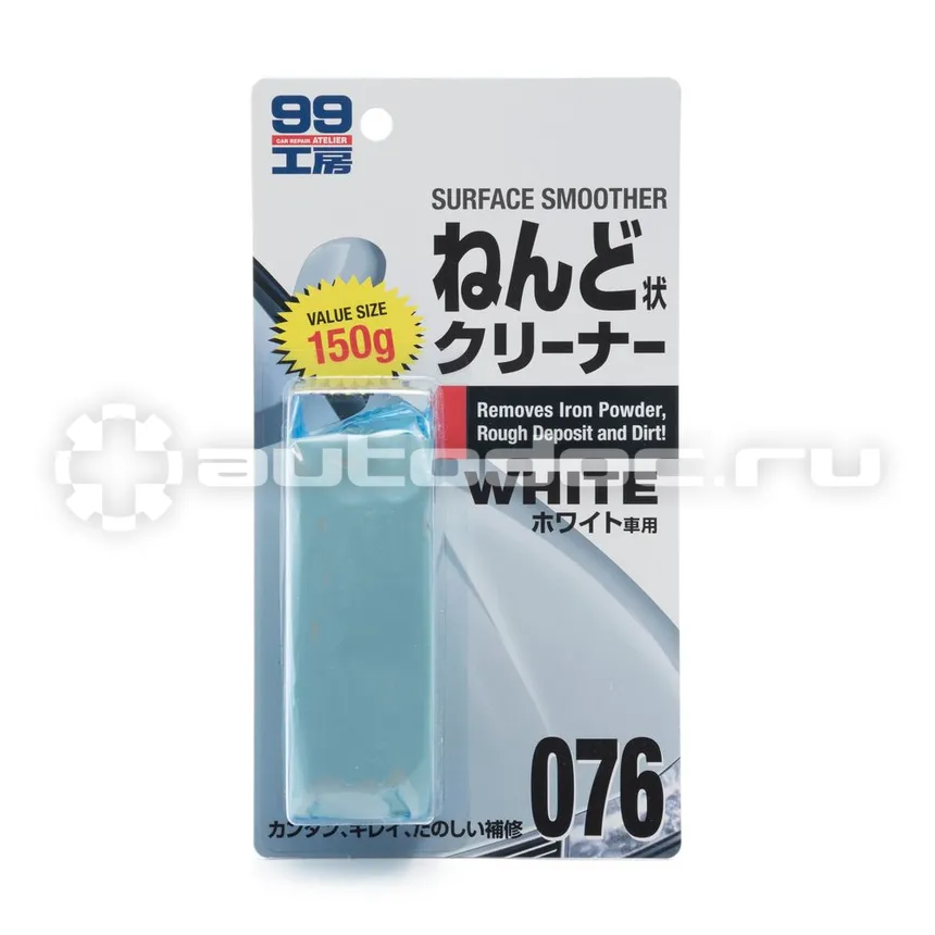 SOFT99 SURFACE SMOOTHER Абразивная глина для очистки кузова, для светлых и белых