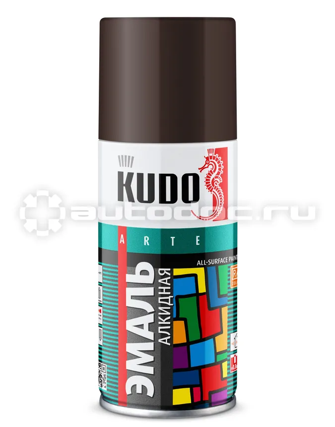 KUDO Эмаль универсальная алкидная KUDO RAL Коричневая RAL 8017