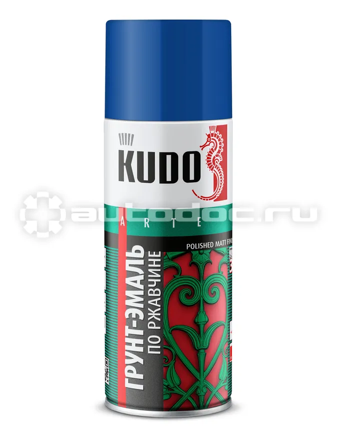 KUDO Краска-аэрозоль грунт-эмаль по ржавчине RAL 5005