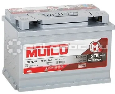 MUTLU Аккумулятор 75 A | ч EN 720