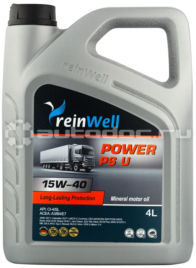 REINWELL POWER P6 U 15W-40 CI-4
