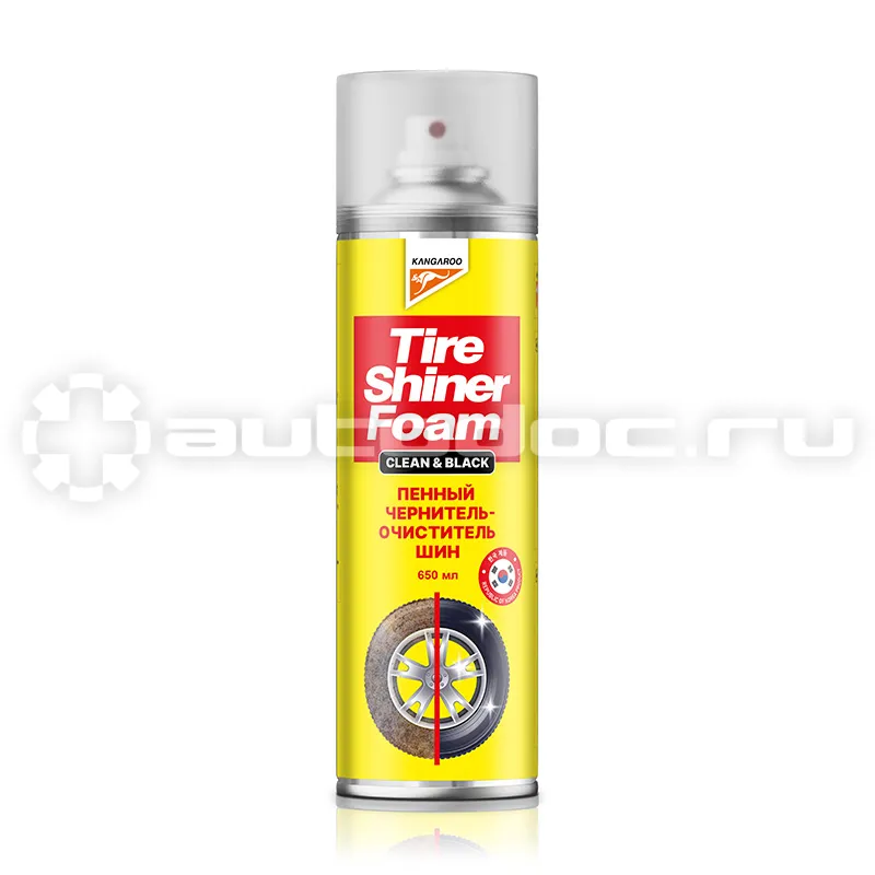 KANGAROO Пенный очиститель-чернитель шин Tire Shiner Clean&Black