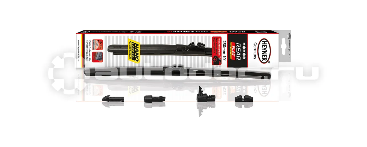 HEYNER Щетка стеклоочистителя  10 | 25 см REAR FLAT HYBRID (задняя)
